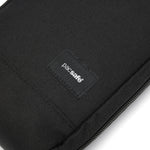 Pacsafe® RFIDsafe™ RFID blocking tech crossbody, Jet Black
