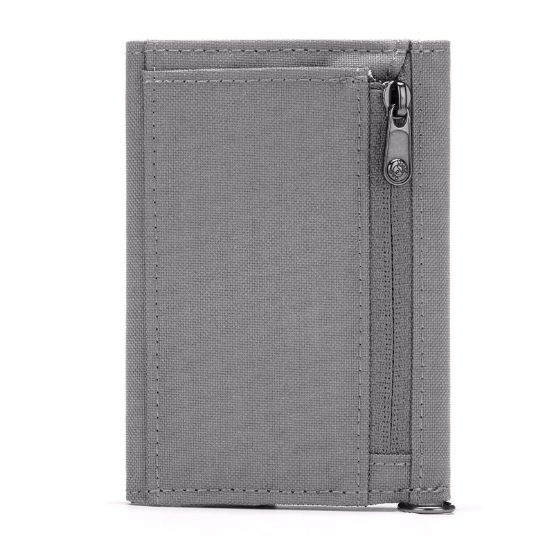 Pacsafe® RFIDsafe™ RFID blocking trifold wallet, Stone