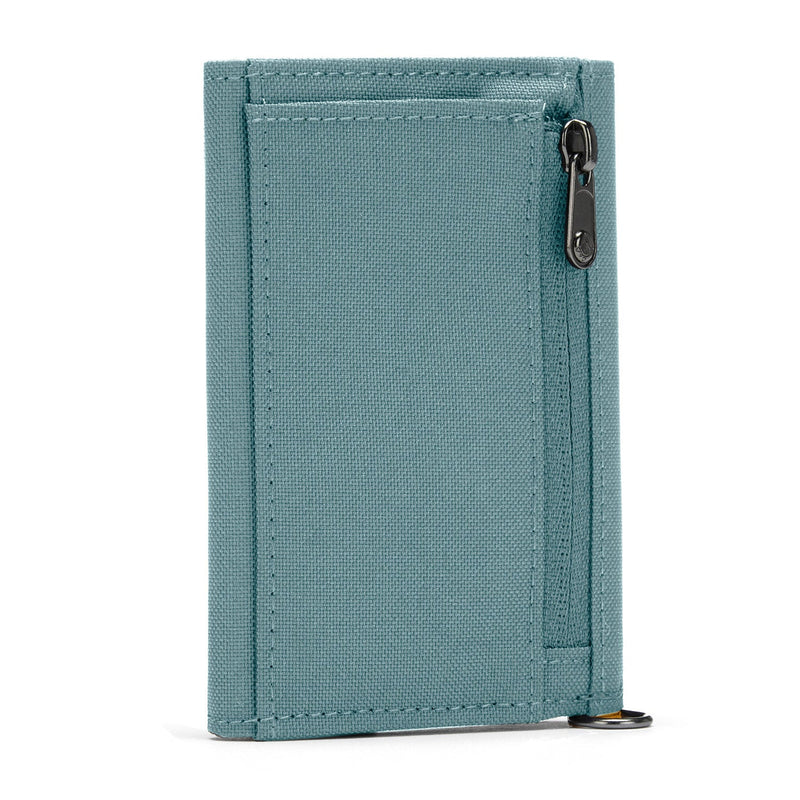 Pacsafe® RFIDsafe™ RFID blocking trifold wallet, Fresh Mint