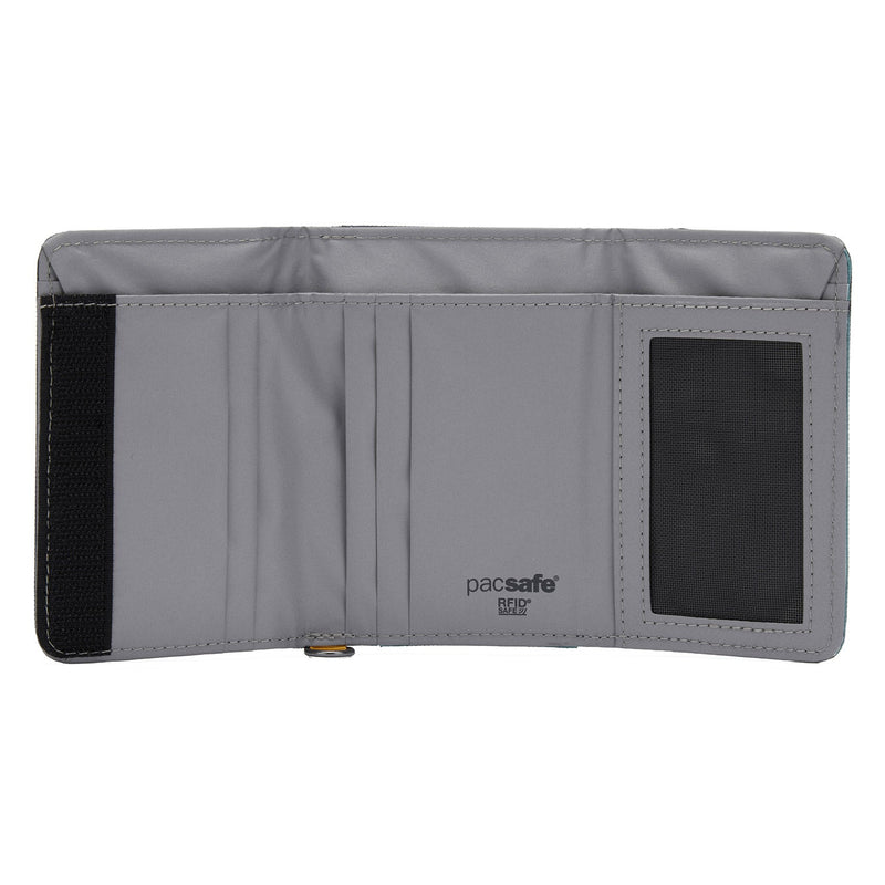 Pacsafe® RFIDsafe™ RFID blocking trifold wallet, Fresh Mint