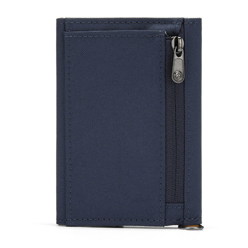 Pacsafe® RFIDsafe™ RFID blocking trifold wallet, Coastal Blue