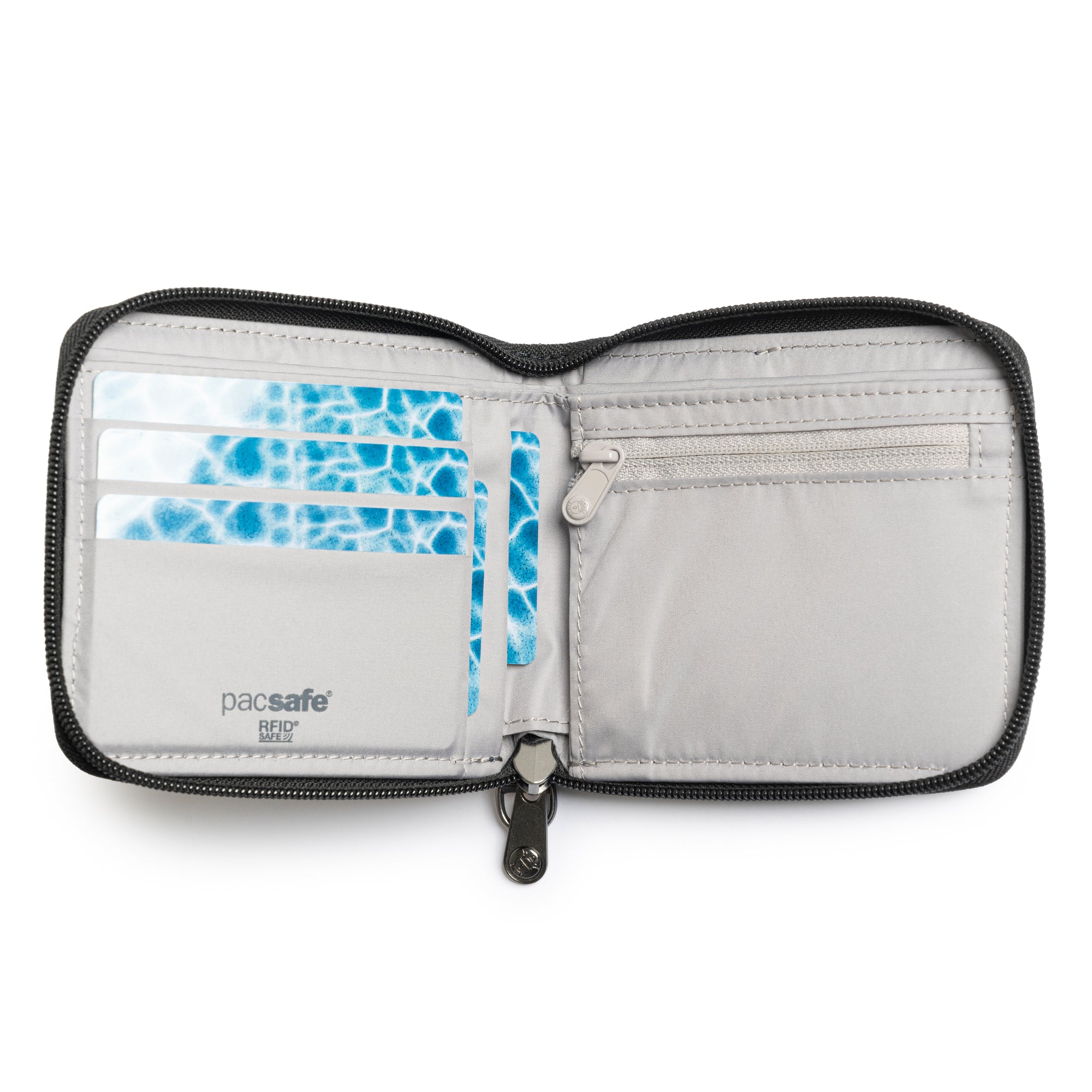 RFIDsafe™ RFID blocking zip around wallet