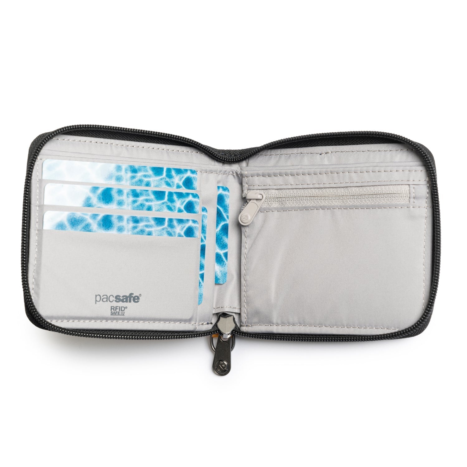 RFIDsafe®  RFID blocking zip around wallet