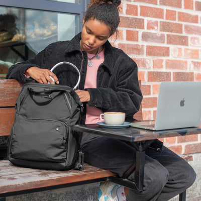 Pacsafe® CX Anti-Theft Backpack (lifestyle)
