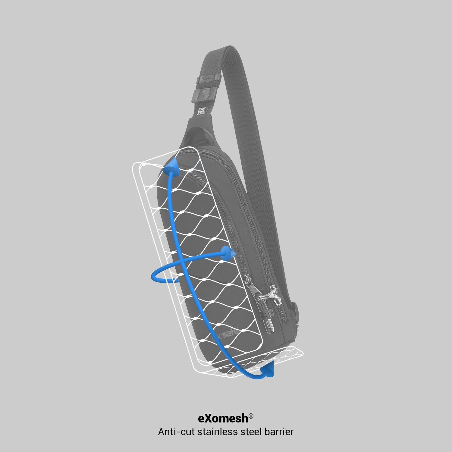 Pacsafe® V anti-theft action sling pack, Black