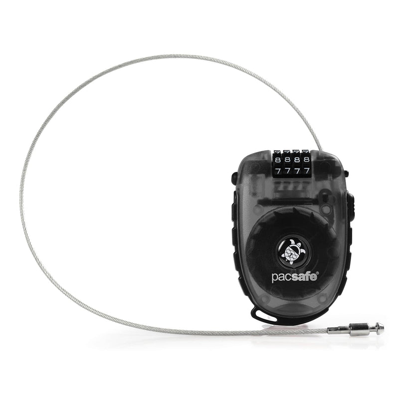 Pacsafe® Retractasafe 250 4-dial retractable cable lock, Smoke